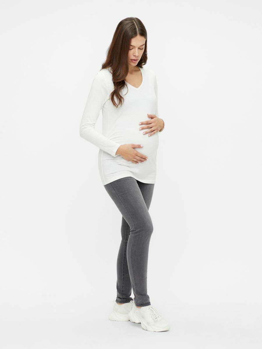 Thumbnail 4 de Mamalicious Mllola Slim Grey Jeans A. Noos Trouser – Fünf-Taschen, verstellbarer Bund