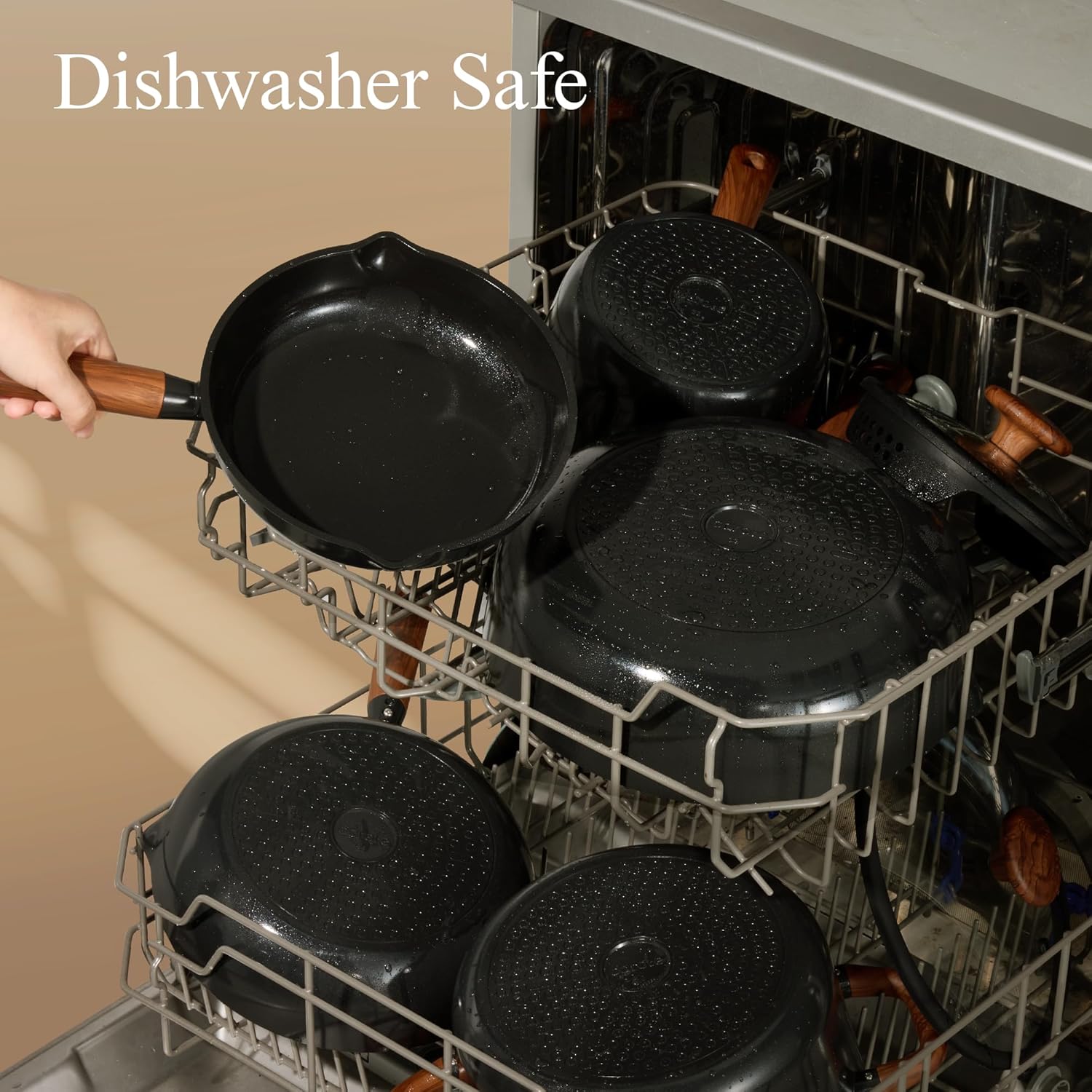 Thumbnail 5 de CAROTE 21pcs Cookware Set: Nonstick Ceramic Pans & Pots, PFAS/PTFE Free