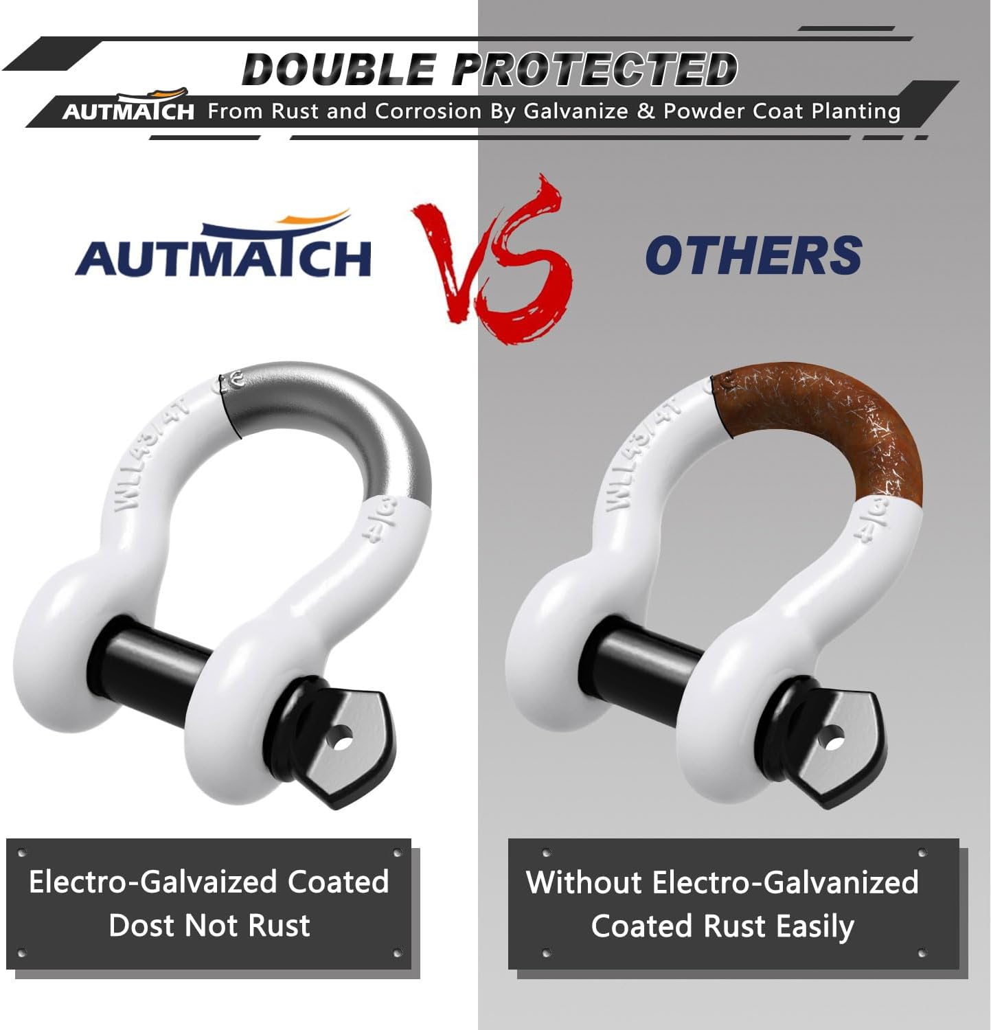 Thumbnail 4 de AUTMATCH D Ring Shackle 3/4" 10,471 lb