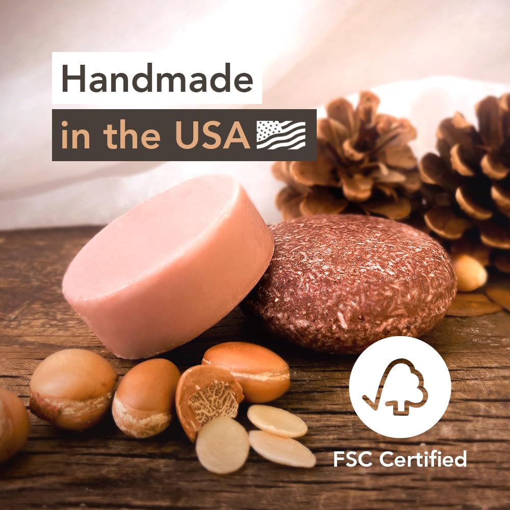 Thumbnail 2 de Argan Oil Solid Shampoo & Conditioner Bar Set (Sulfate-Free, Vegan, Travel-Friendly)