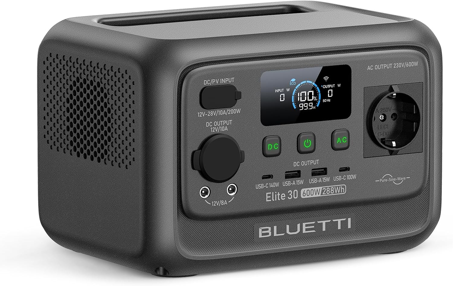 Detalle de BLUETTI Elite 30 V2 Estación de Energía Portátil