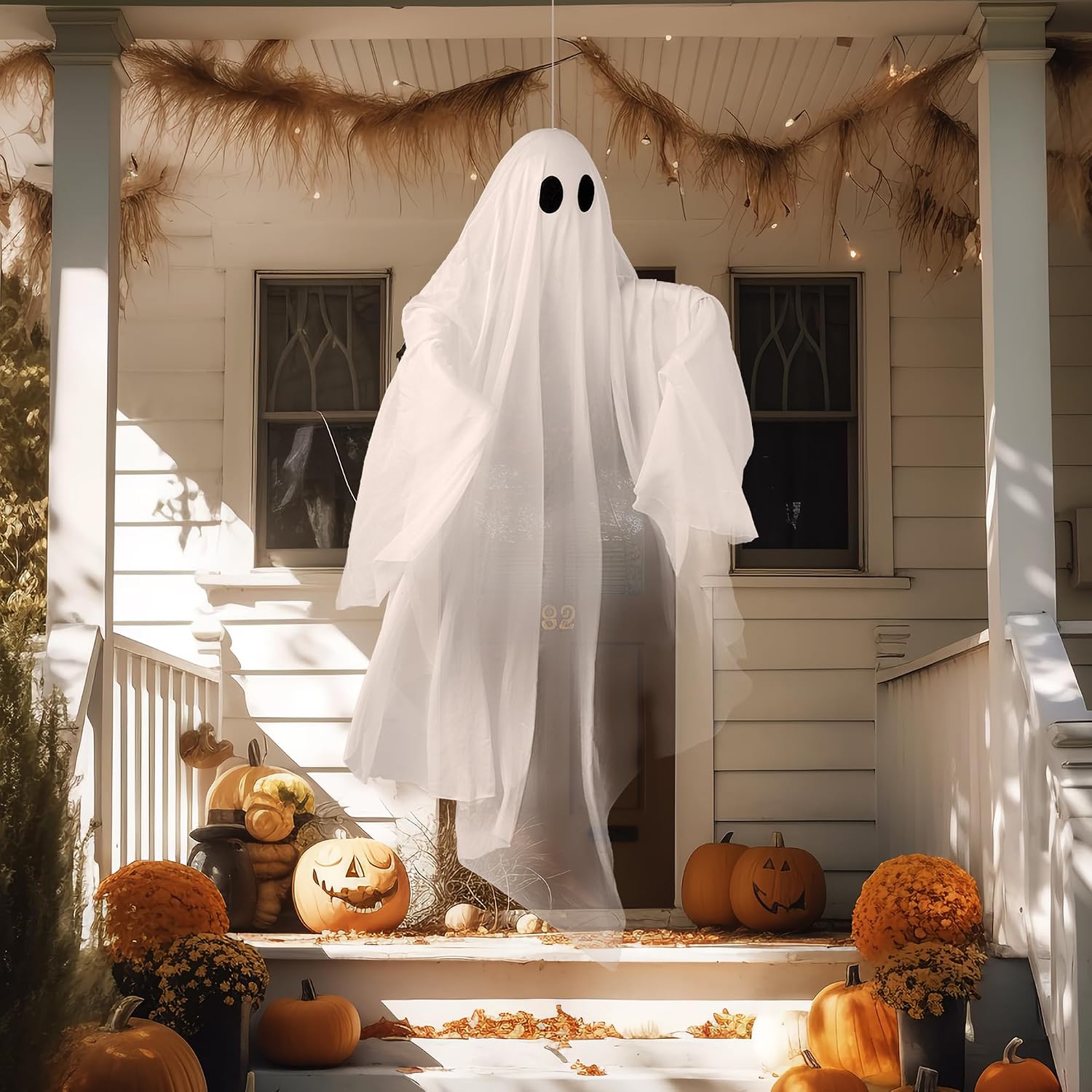 Thumbnail 4 de JOYIN 15575 47-Inch Hanging Ghost with Purple LED and Timer