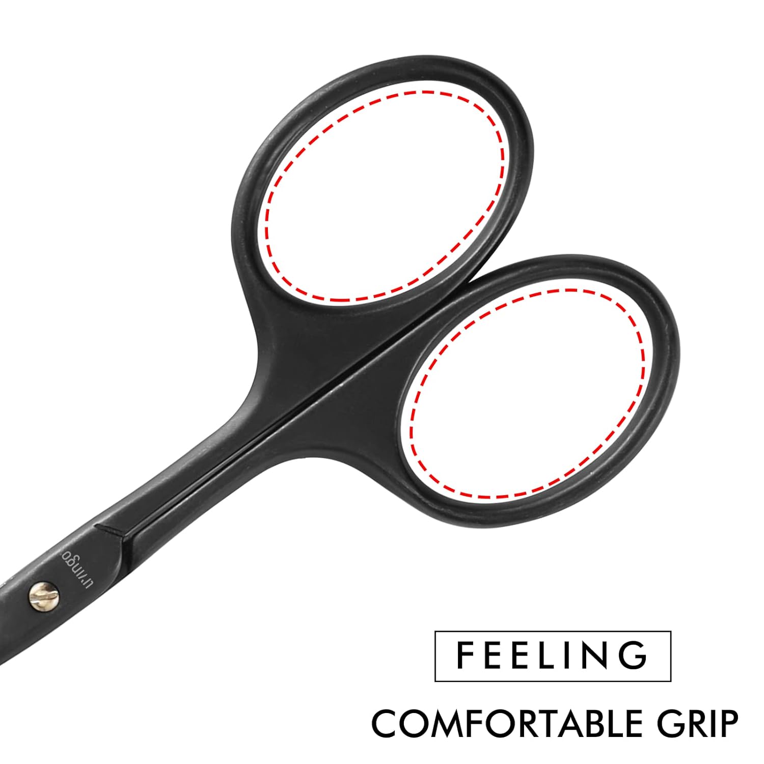 Detalle de LIVINGO 3.75" Premium Nose Hair Scissors with Curved Safety Blades