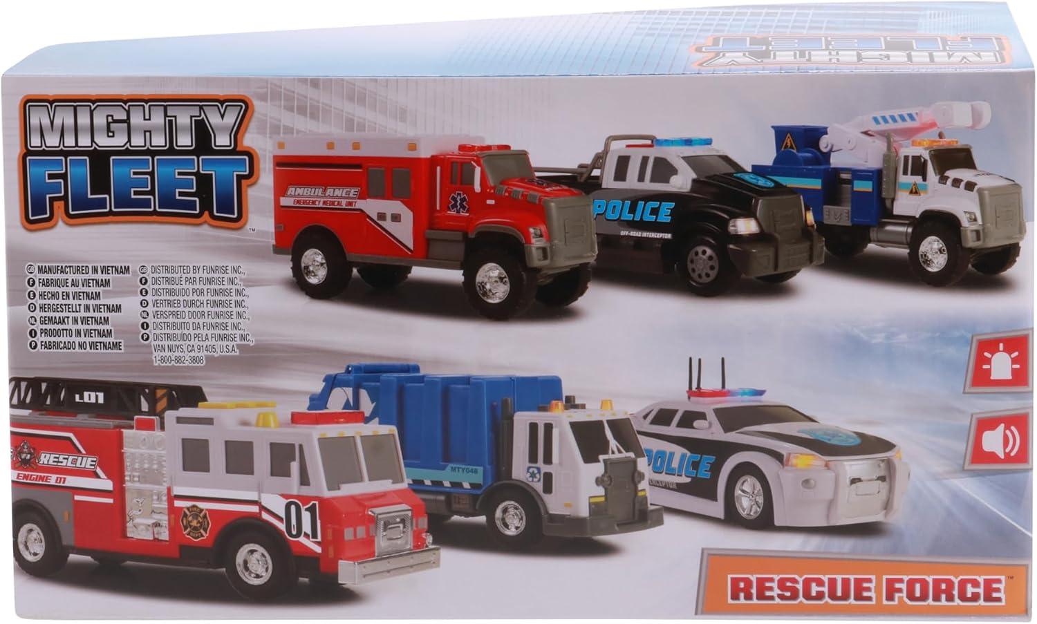 Thumbnail 6 de Mighty Fleet Garbage Truck Toy 12-Inch