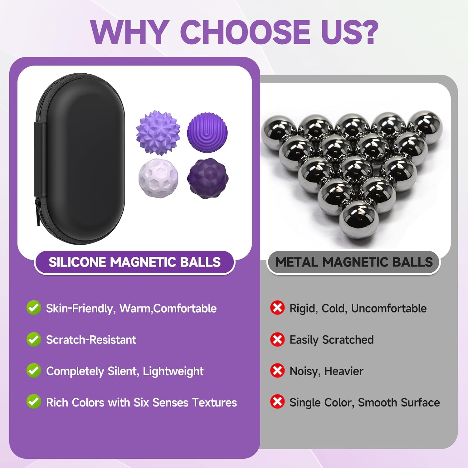 Thumbnail 2 de Magnetic Fidget Balls for Adults & Teens – Quiet Desk Toy for Focus and Anxiety Relief