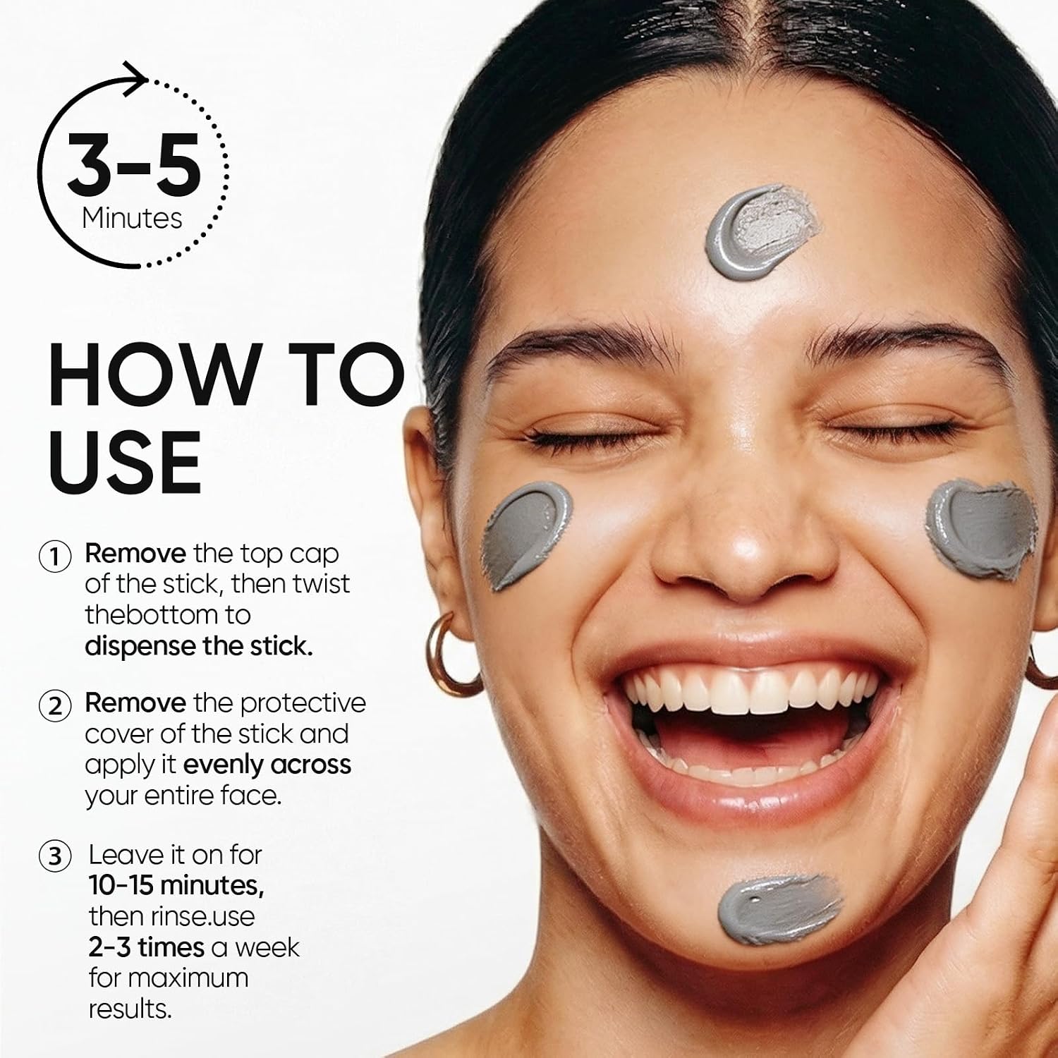 Thumbnail 6 de SKINTIFIC Deep Pore Cleansing Blackhead Remover Face Mask Stick with Volcanic Clay