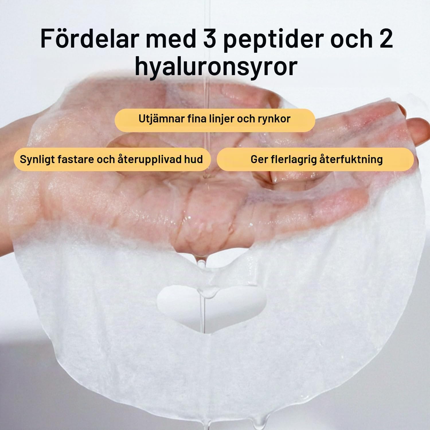 Thumbnail 2 de RAZUYEN ansiktsmasker, 10-pack med hyaluronsyra och peptider