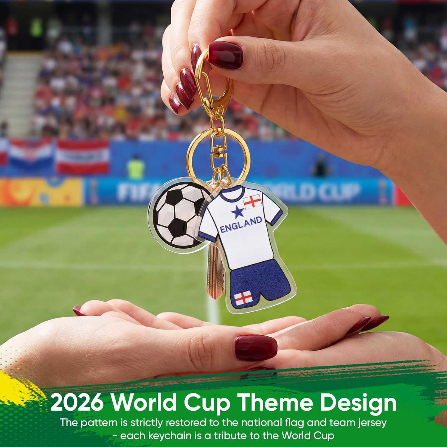 Detalle de Uixitoil Soccer Keychain Acrylic