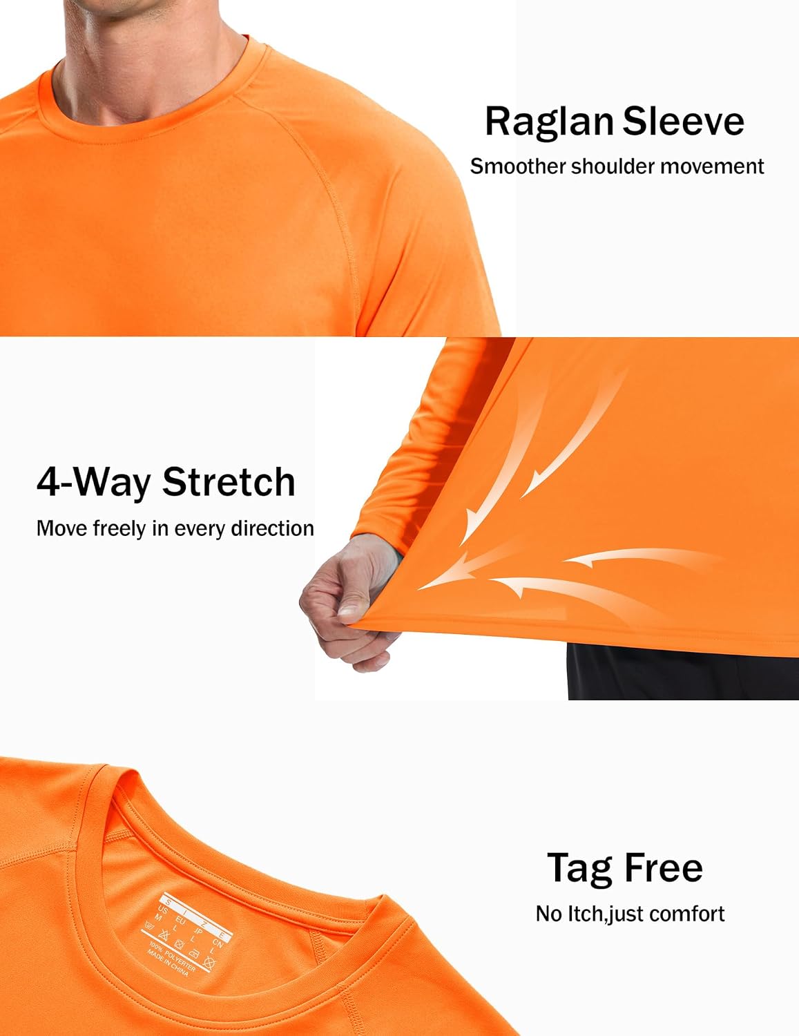 Detalle 2 de GOLDPKF Men UPF 50+ Long Sleeve Quick Dry Shirt