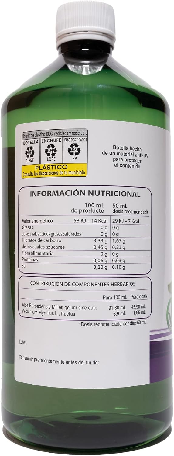 Detalle de Benessence Jugo de Aloe Vera y Arándano 1L 🍹