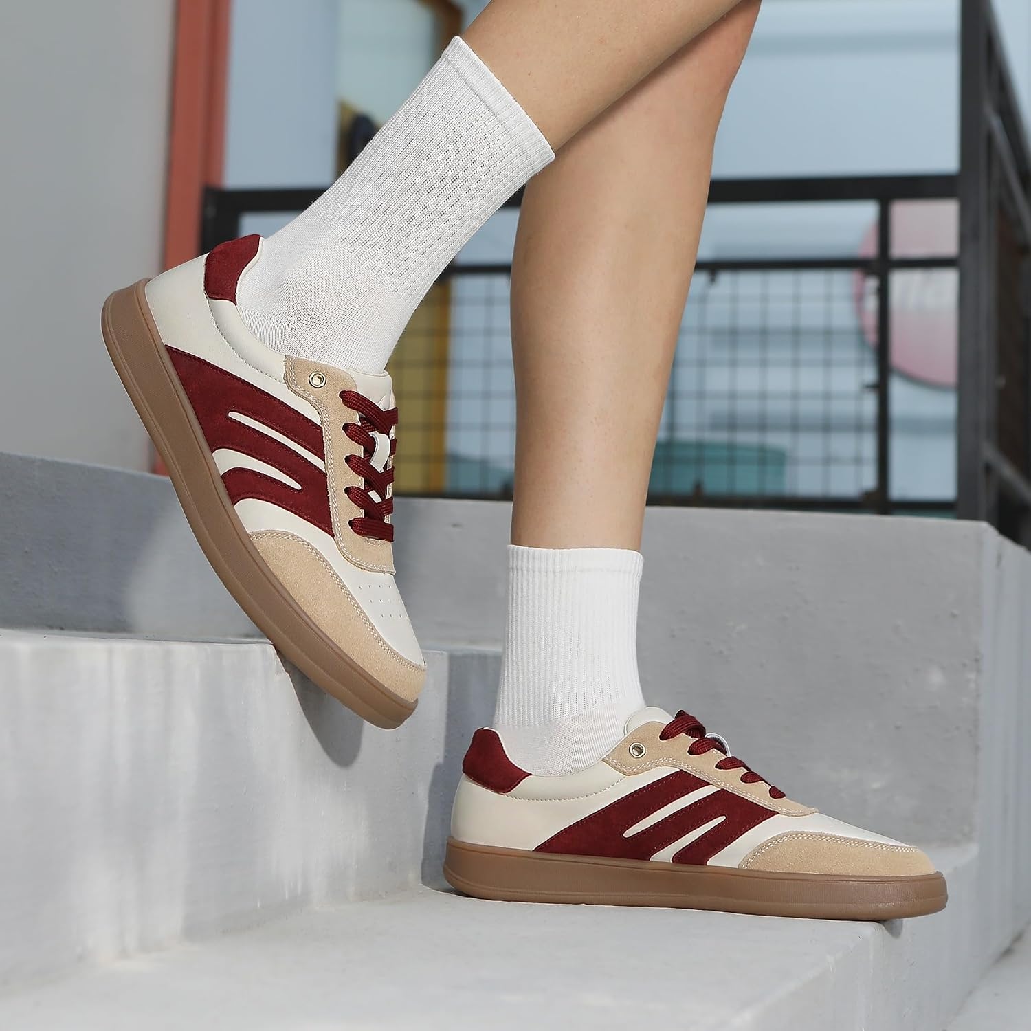 Detalle 2 de FANMMING Women's Non Slip Gym Shoes