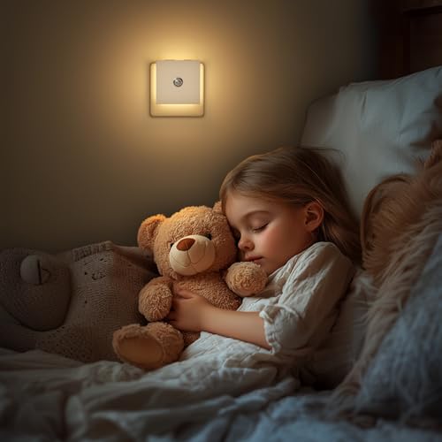 Detalle de Feliigo Luce Notturna Bambini 2PCS: Luci Notturne da presa, Dimmerabile e con Sensore di Movimento