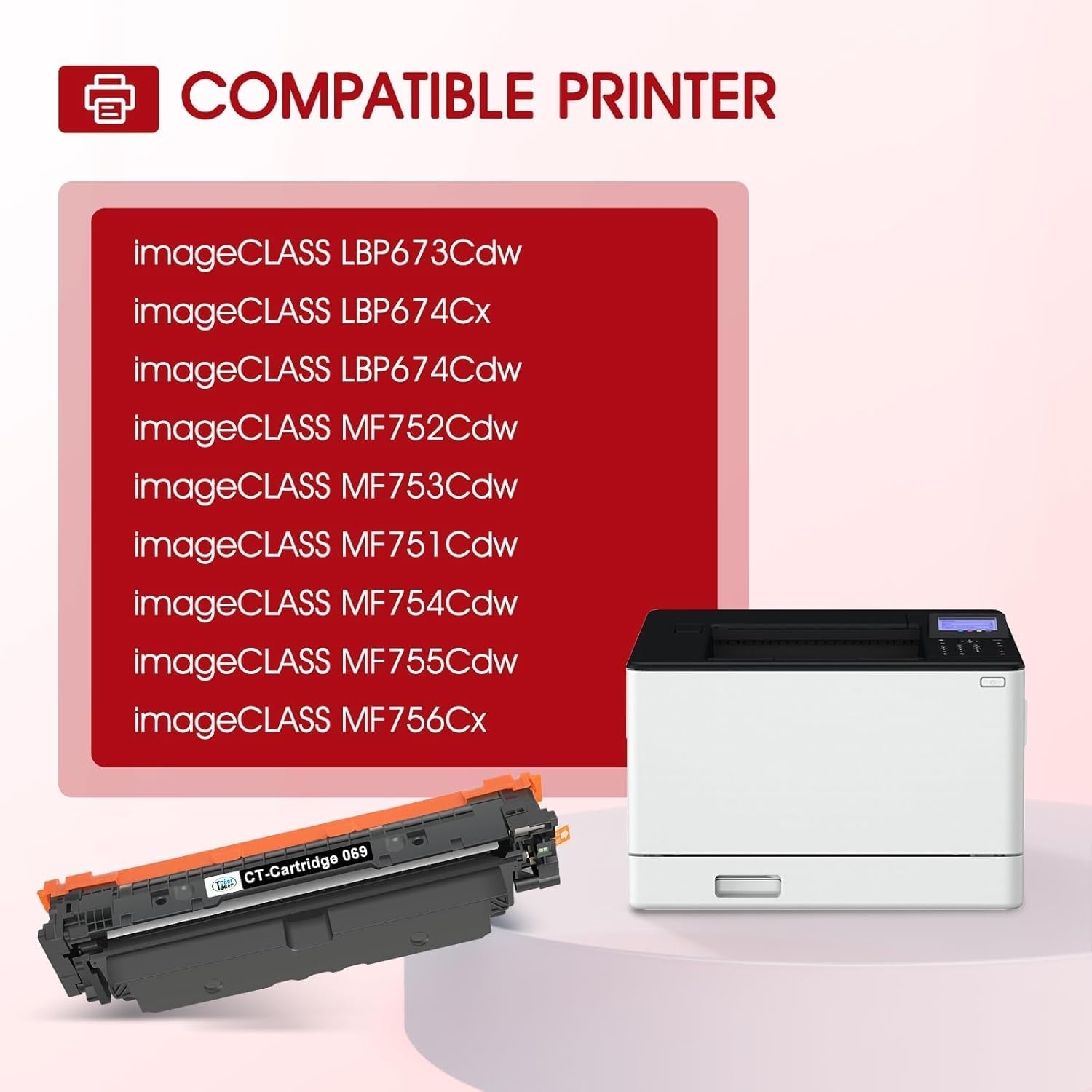Detalle de Cool Toner 069 069H Toner Cartridge Set, 4-Pack for Canon Color Printers