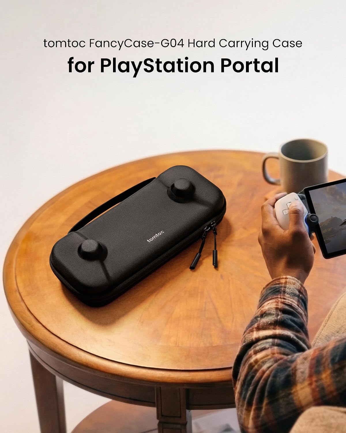Detalle de tomtoc Protective Carrying Case for PS Portal Remote Player