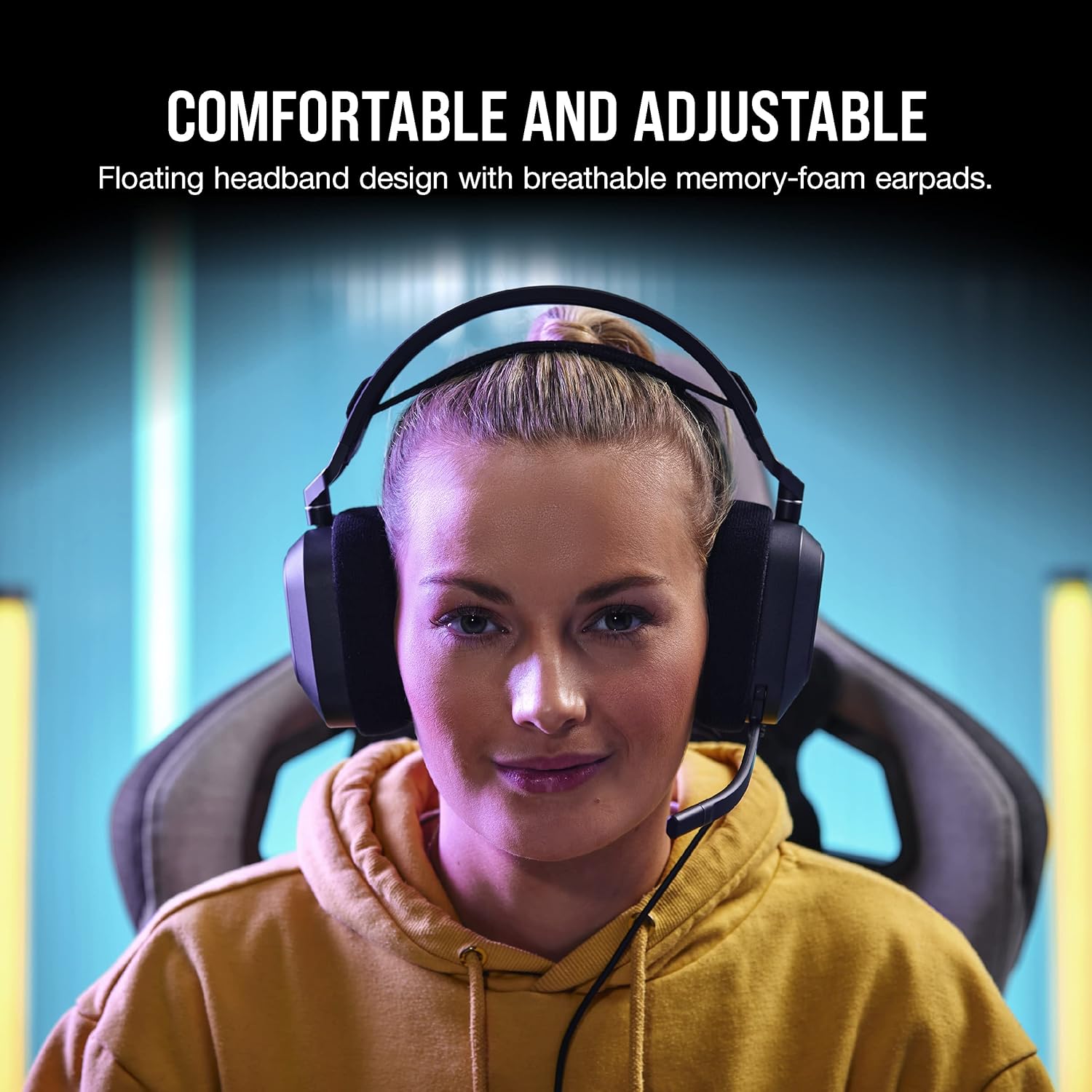 Thumbnail 3 de Corsair HS80 RGB USB gaming headset 7.1