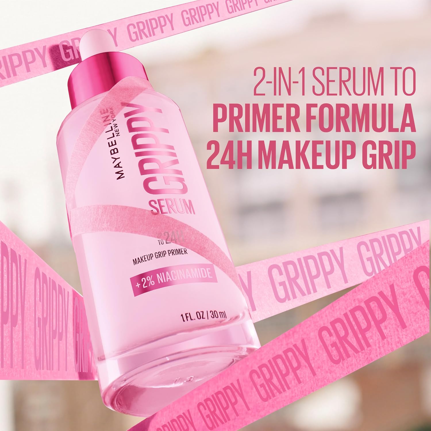 Detalle de Maybelline Grippy Serum Makeup Primer – Up To 24H Wear, Plumps & Hydrates