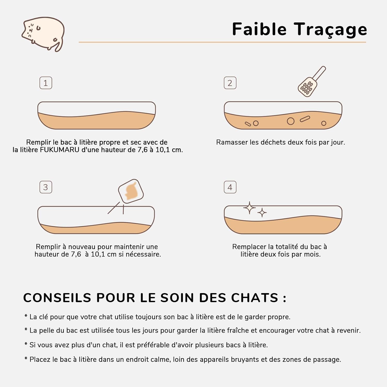 Thumbnail 6 de FUKUMARU Litière pour Chat en Tofu, 10,8 kg — Absorption rapide, sans poussière et réutilisable