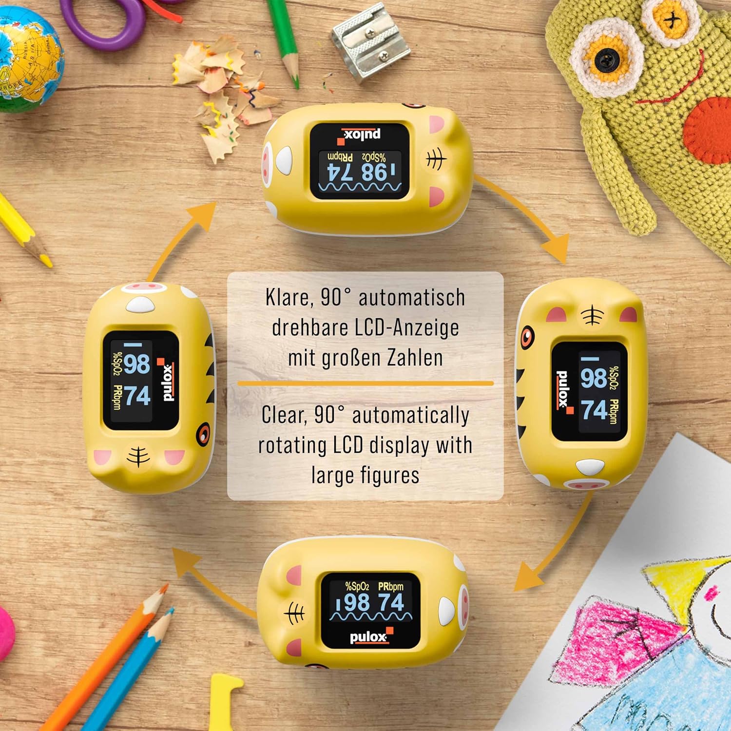 Detalle de Pulox PO-230 Finger-Pulsoximeter Kinder 10 kg