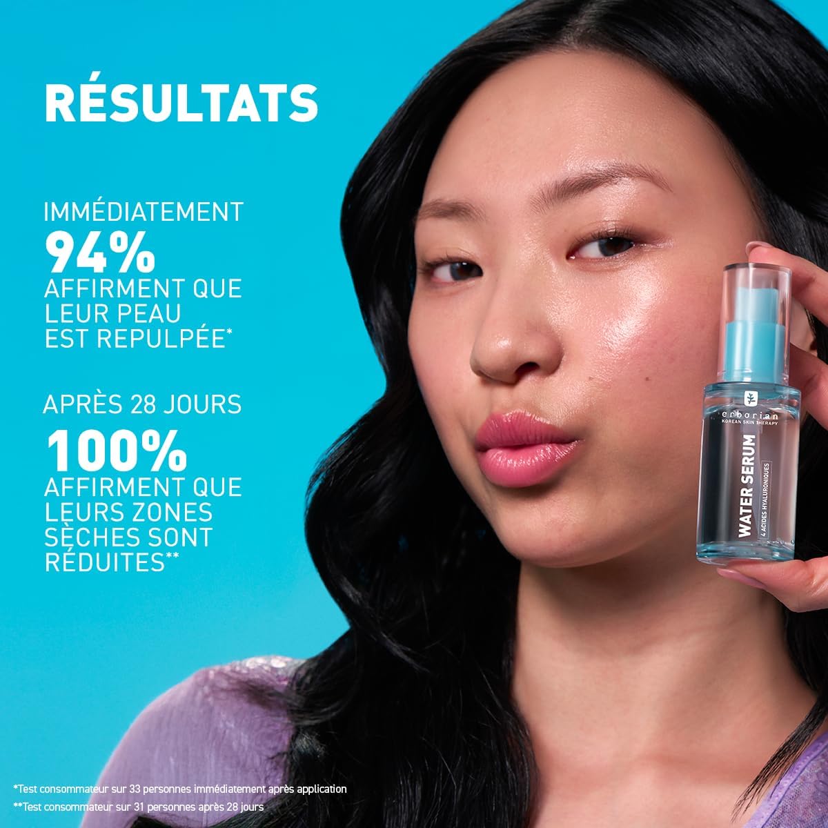 Detalle de Erborian Water Serum : Sérum hydratation intense pour peau repulpée et lumineuse
