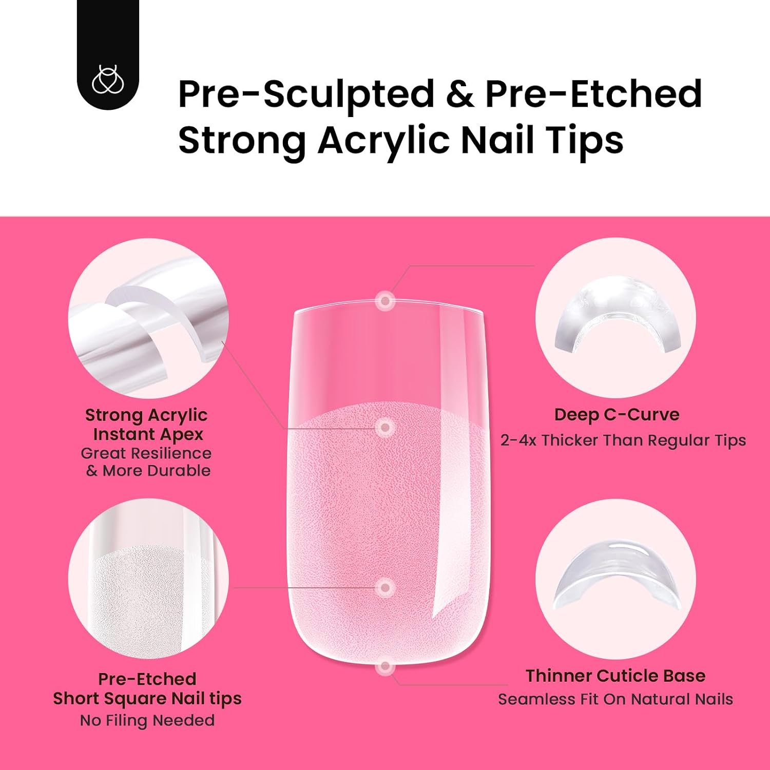 Thumbnail 6 de Beetles Nail Tips, Short Square