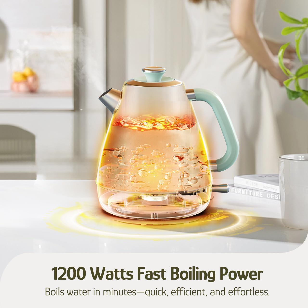 Detalle 2 de Hazel Quinn Retro Electric Kettle 1.7 L Electric Kettle