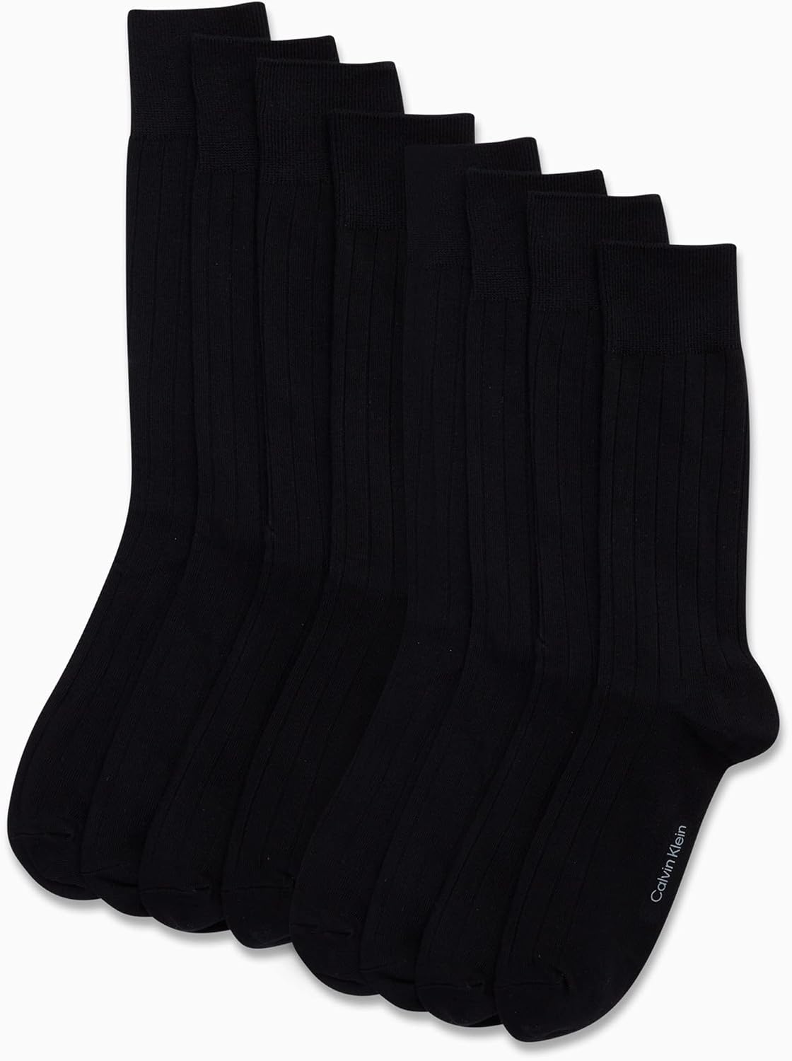Detalle 2 de Calvin Klein Mens Dress Socks - 8 Pack Breathable Cotton Blend Dress Socks for Men
