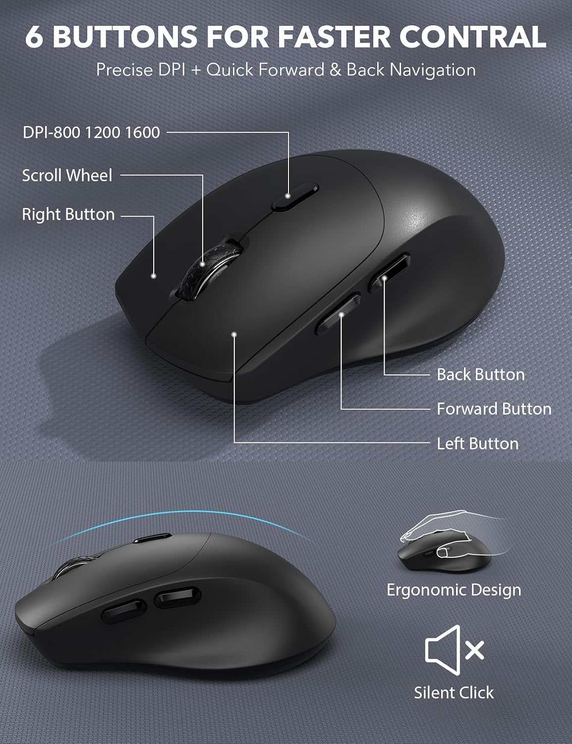 Thumbnail 5 de Trueque Wireless Keyboard Mouse Combo 2.4GHz