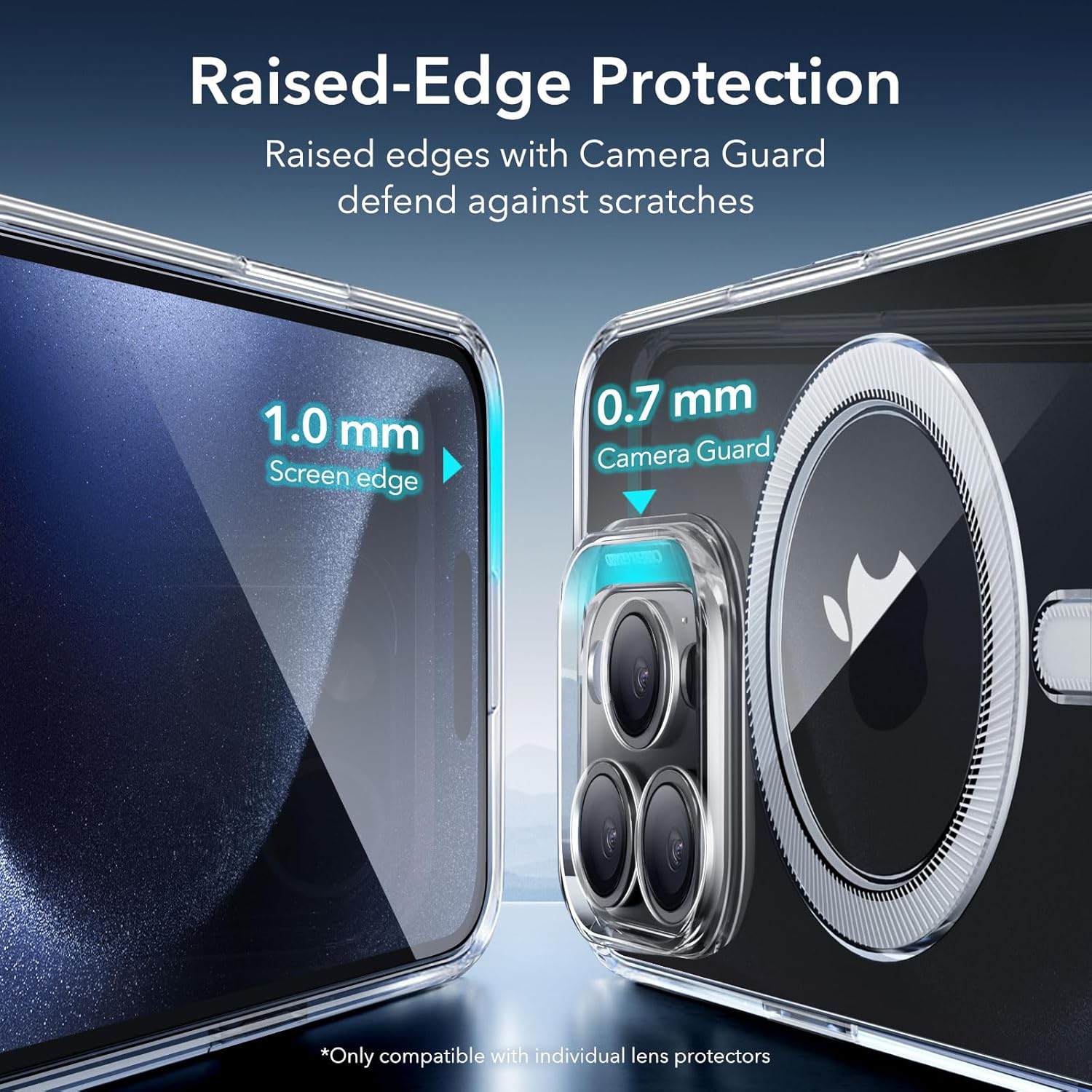 Thumbnail 6 de ESR Coque transparente pour iPhone 15 Pro – MagSafe, protection militaire et design fin