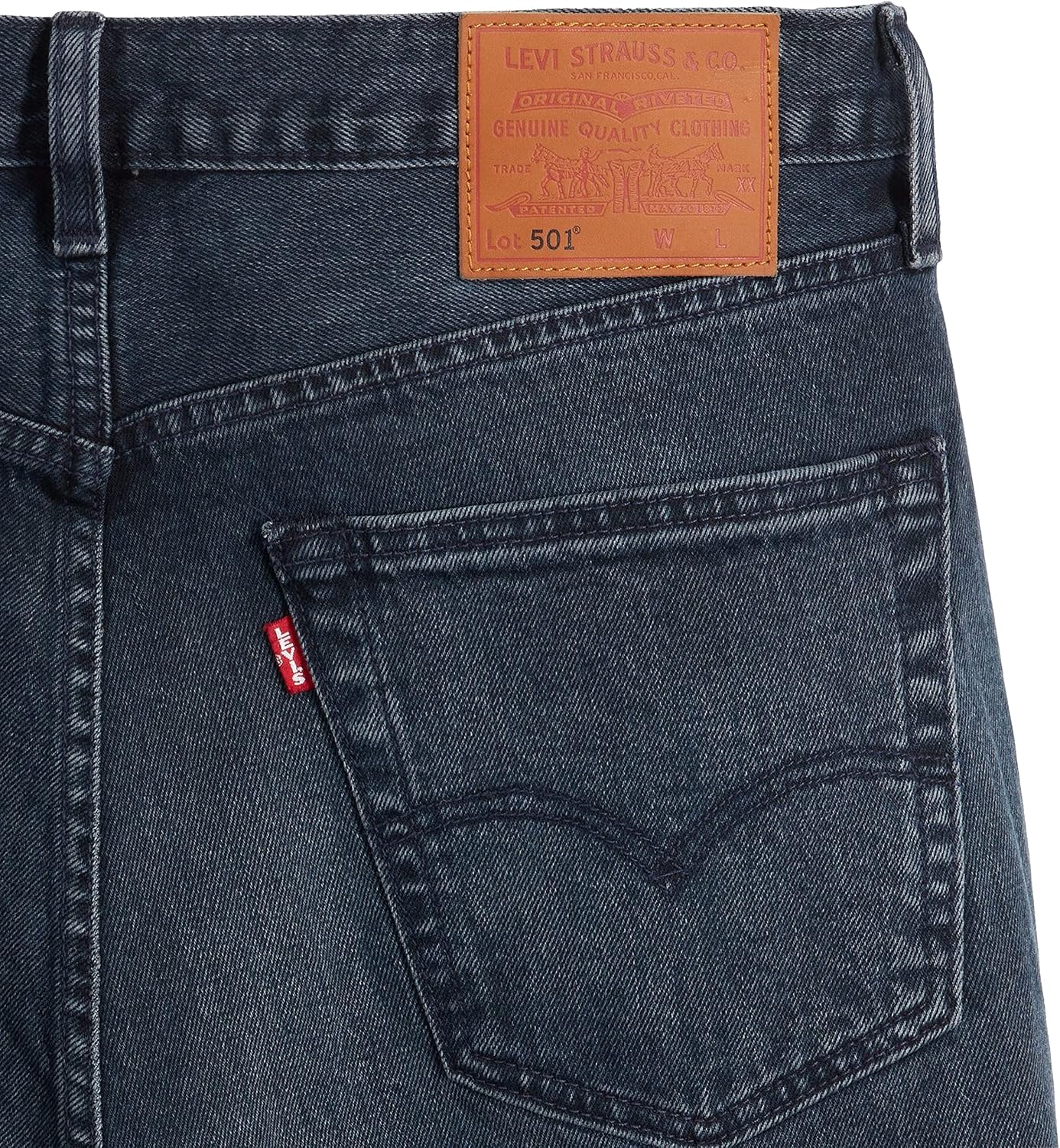 Thumbnail 3 de Levi’s 501 Original Fit Jeans Homme Blue Black Stretch, 34W / 32L