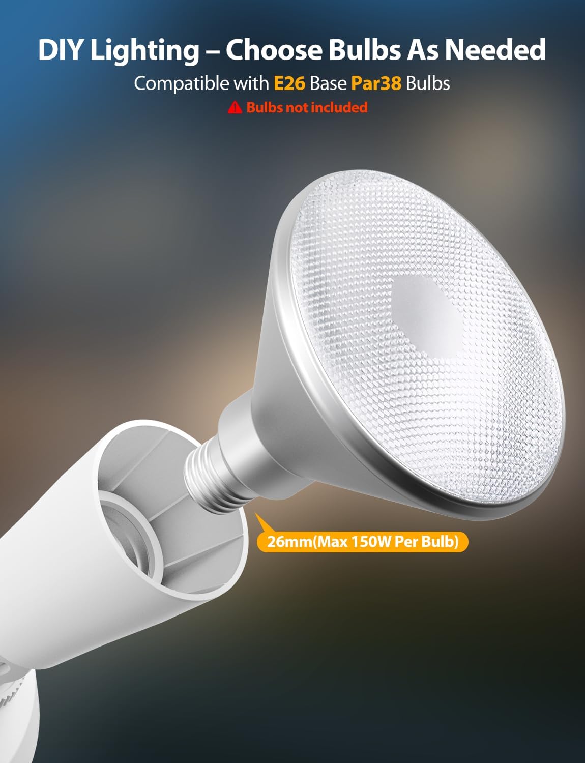 Thumbnail 2 de Onforu Outdoor Motion Sensor Flood Lights, E26 Base