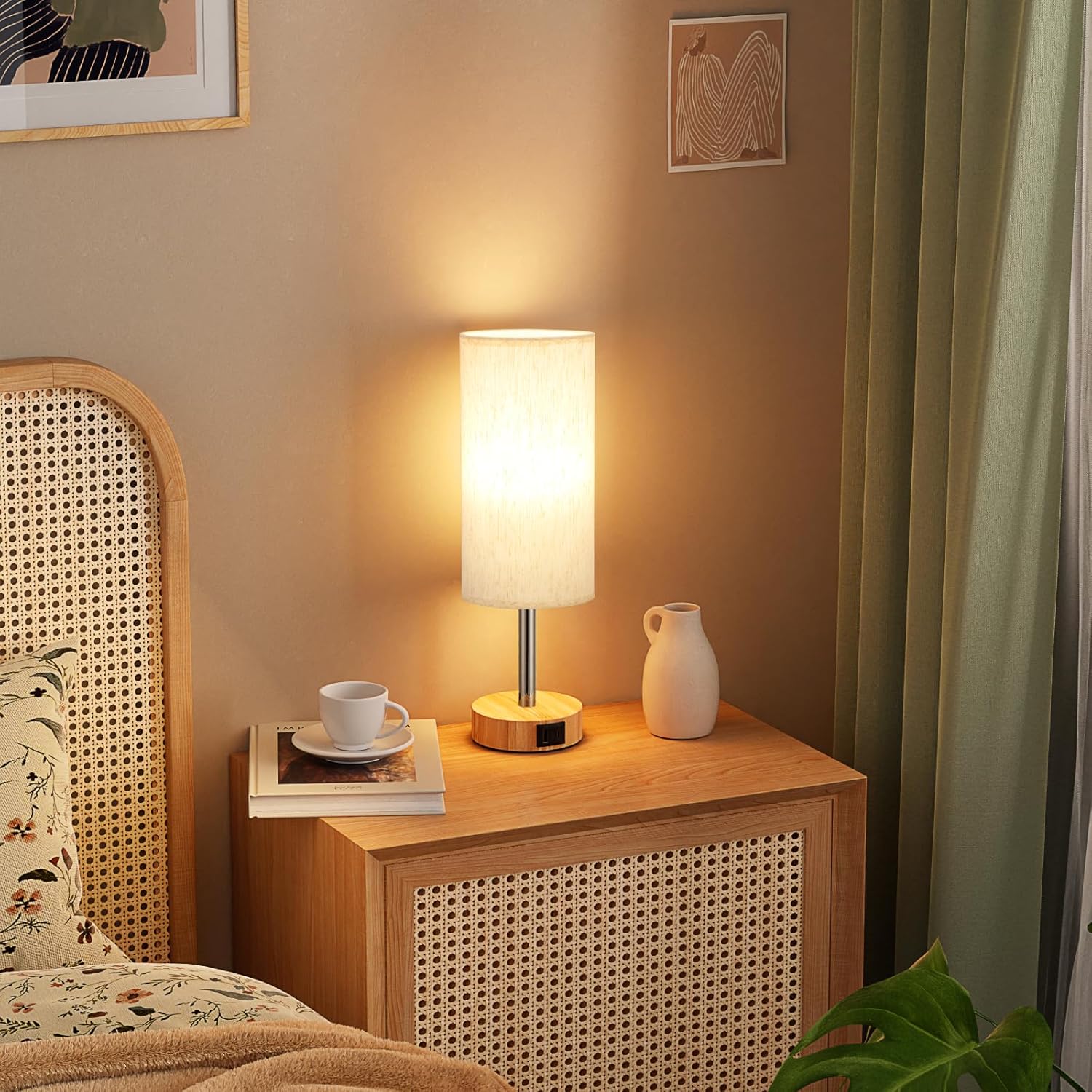 Thumbnail 3 de Aooshine Bedside Lamps set of 2, USB-C ports