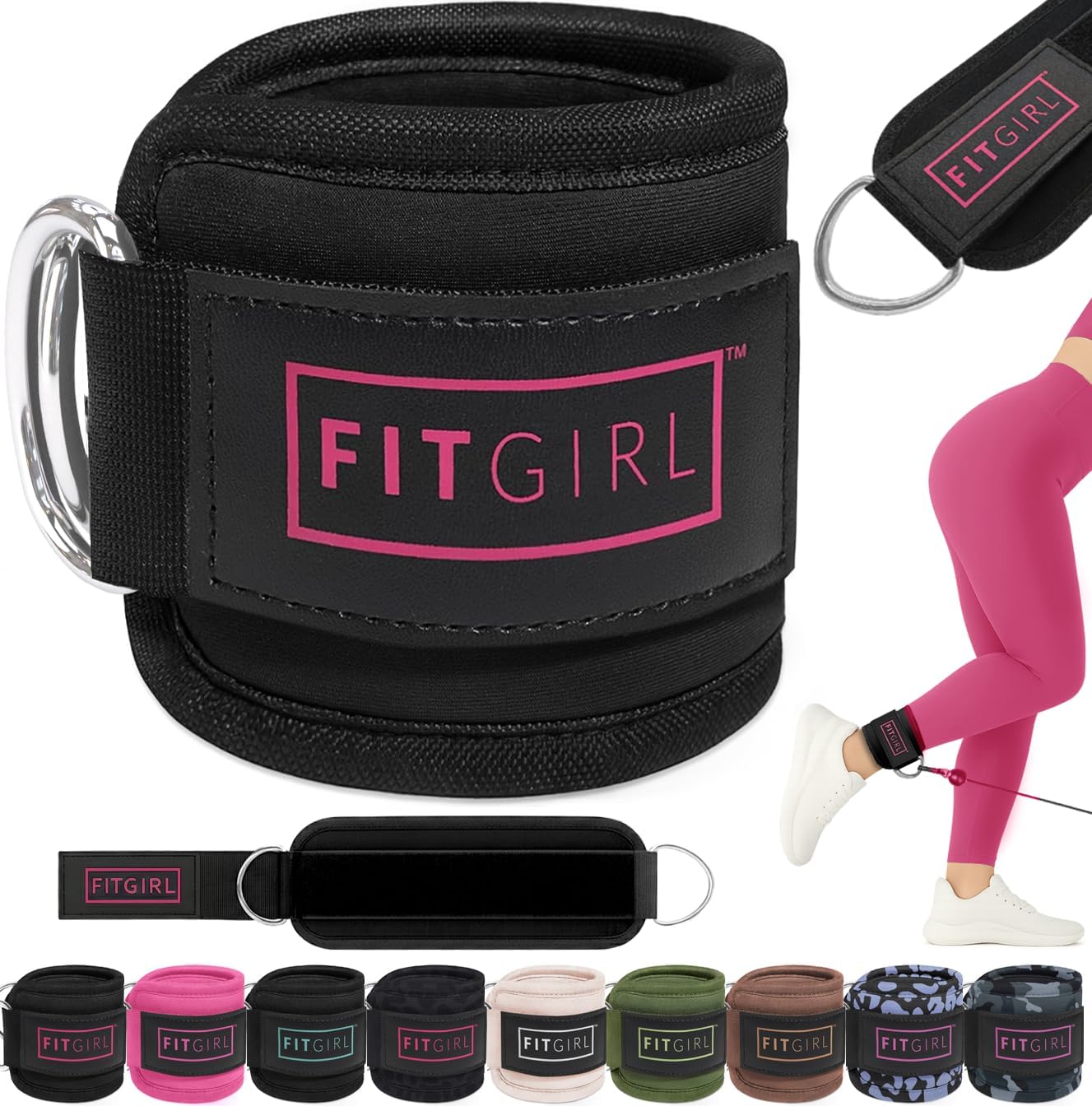 Thumbnail 6 de FITGIRL Ankle Strap for Cable Machine for Glute Kickbacks