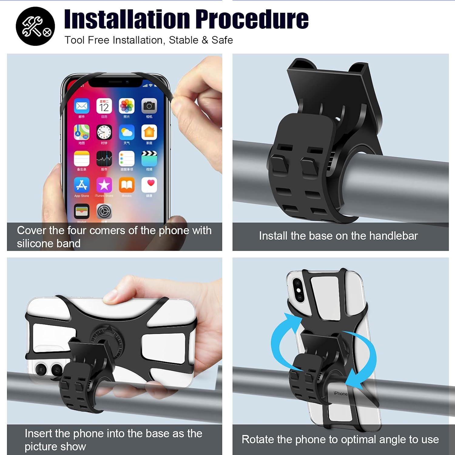 Thumbnail 5 de Deerfun Detachable Bike Phone Holder