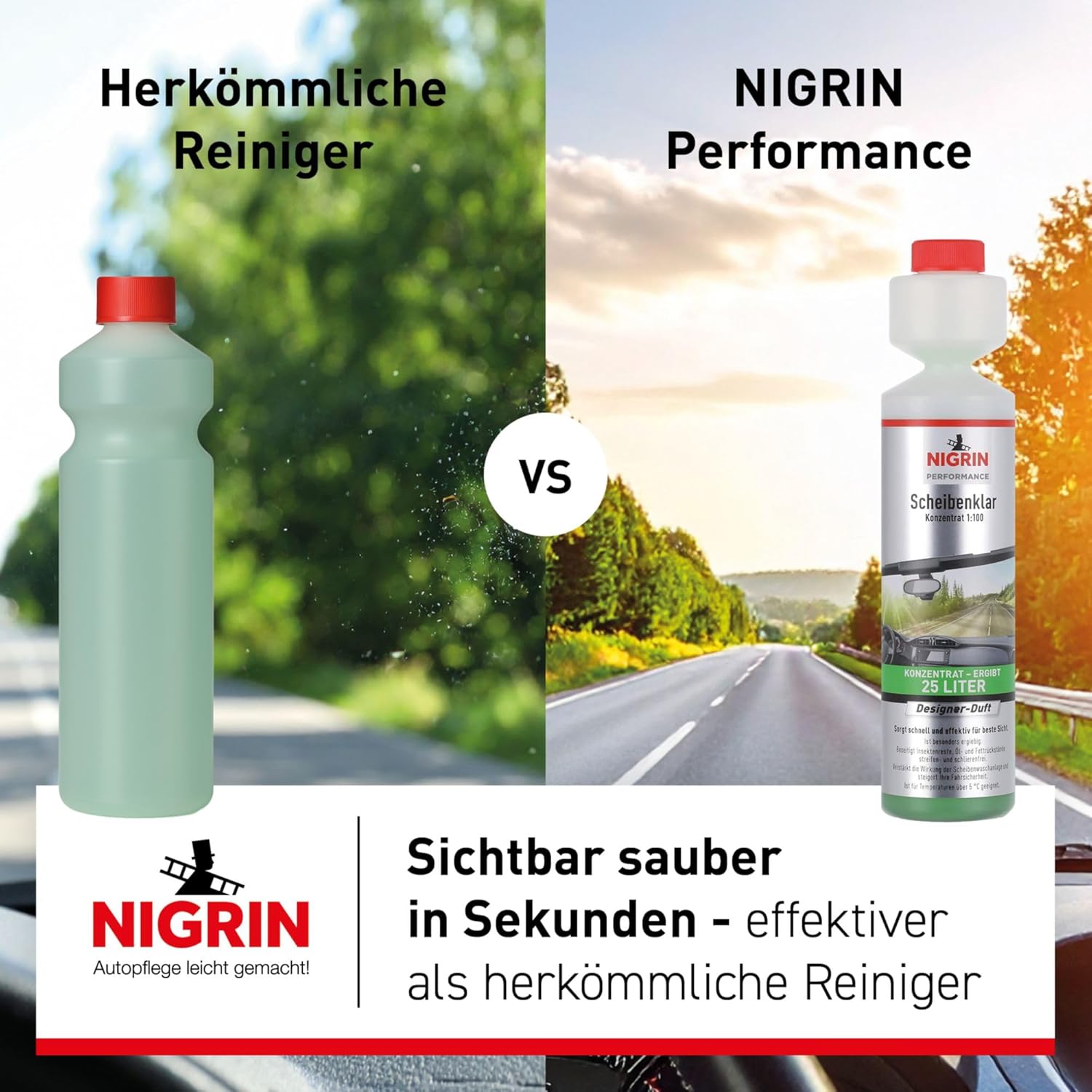 Thumbnail 1 de NIGRIN Performance Scheibenklar Konzentrat 1:100 – 250 ml