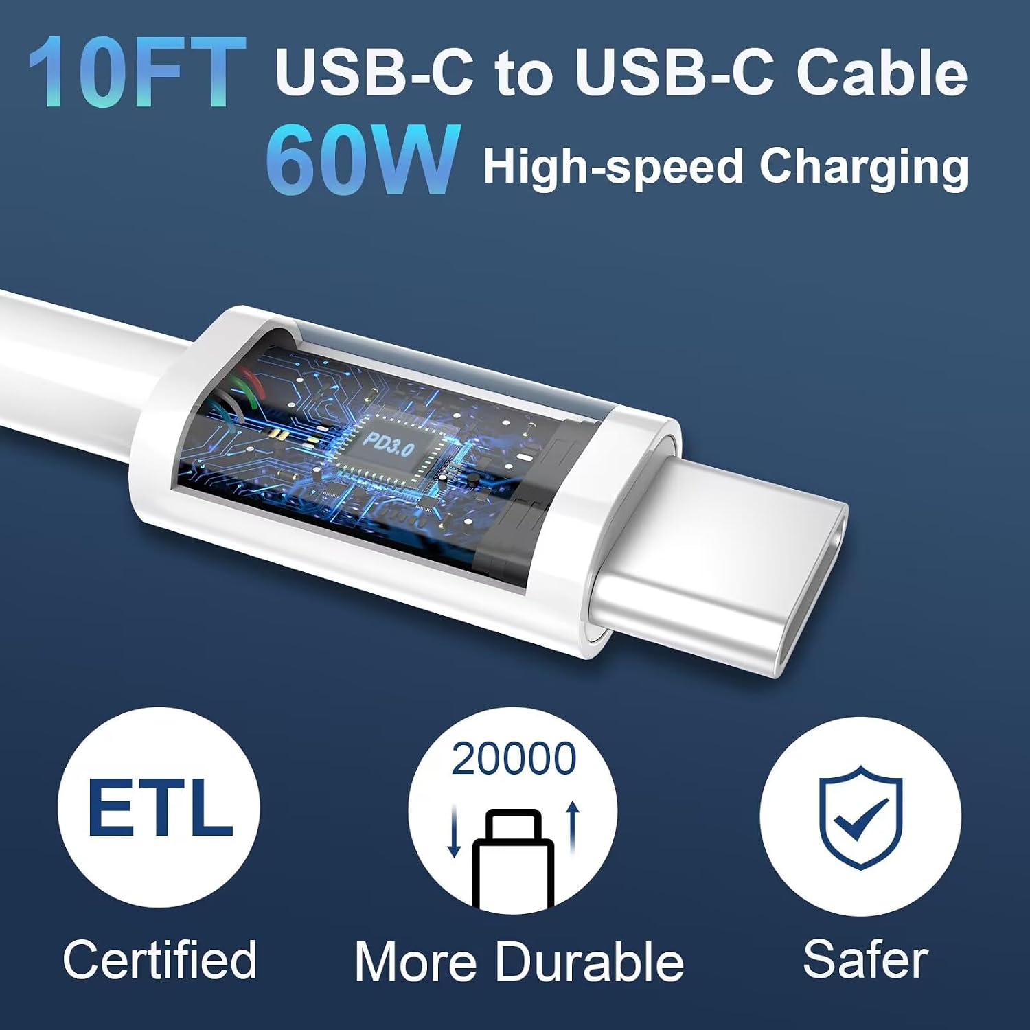 Thumbnail 4 de Fast Charging Cord 10FT for iPhone
