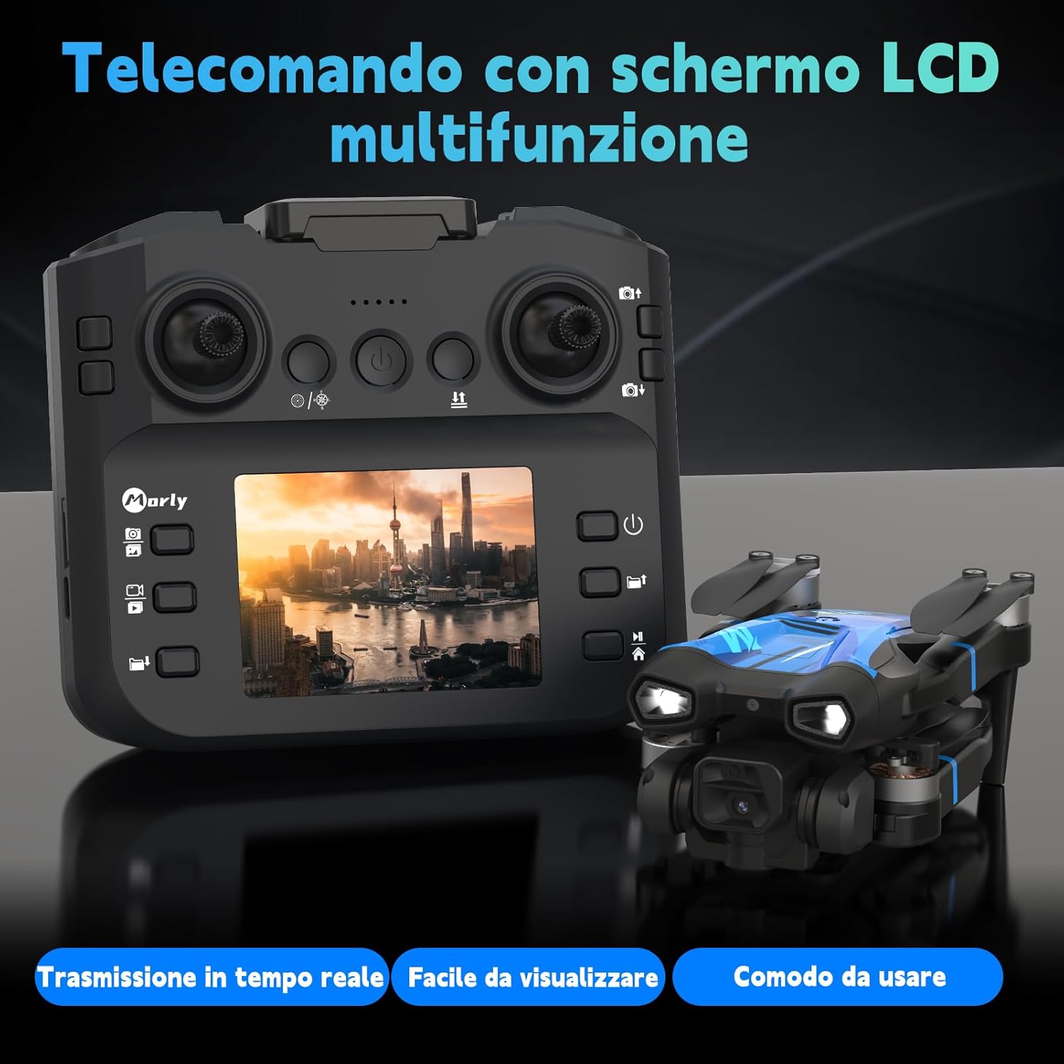 Detalle de Morlyrctooy M18LCD Drone pieghevole con fotocamera 4K