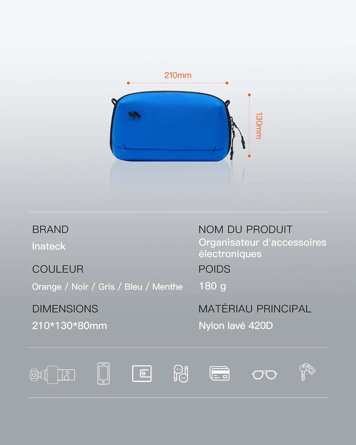 Detalle de Inateck Pochette Organiseur 2 L