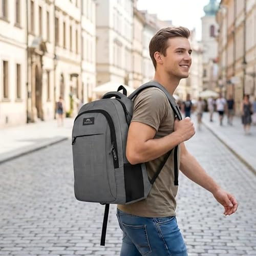 Thumbnail 7 de MATEIN Mochila Portátil 15.6" Hombre Gris – gran capacidad y seguridad para viaje y trabajo