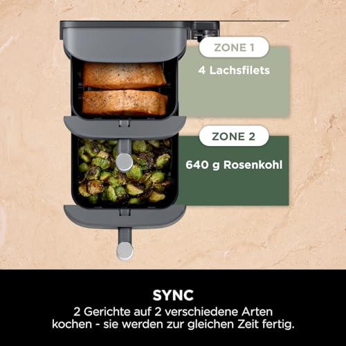 Thumbnail 6 de Ninja Double Stack XL Heißluftfritteuse – 9,5 L, 4 Ebenen, Grau