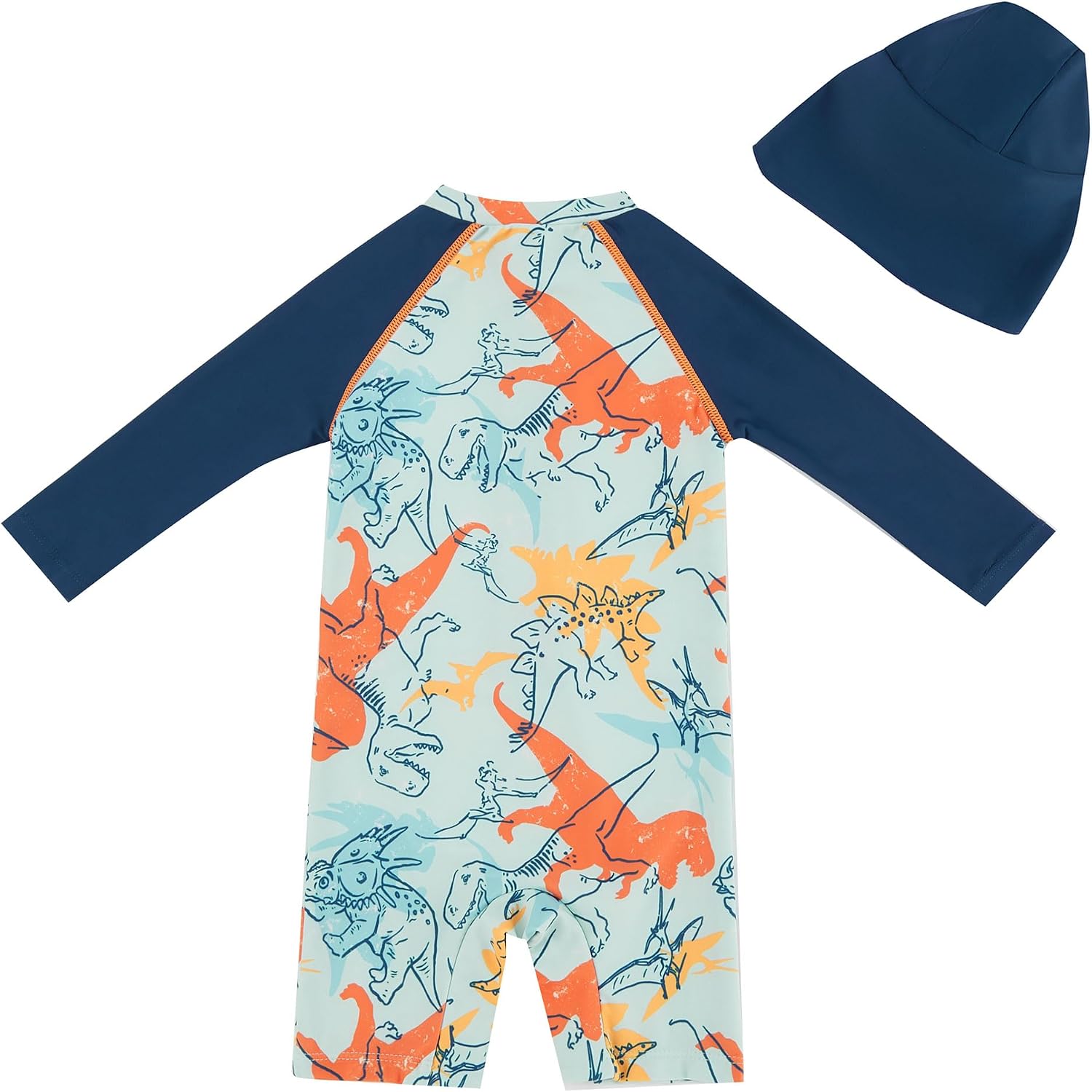 Detalle de UMELOK Baby Badeanzug mit Sonnenhut UV-Schutz (UPF 50+) für Baby Jungen
