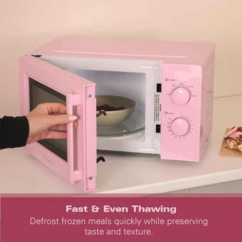 Thumbnail 7 de Hamilton Beach HBMX20F Microwave – 20L, 800W, Flamingo Pink (Manual Dial)