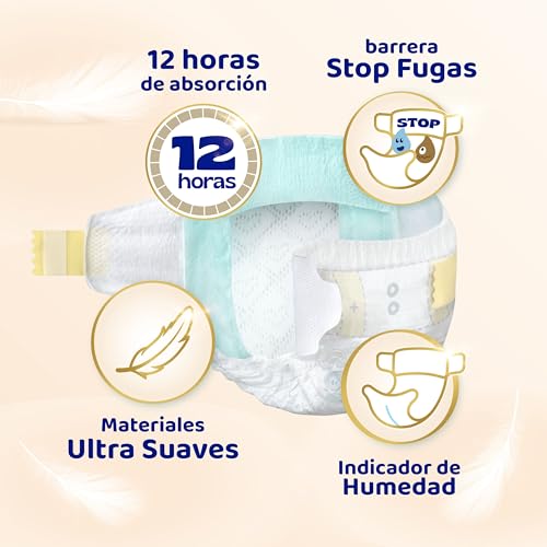 Detalle 2 de Dodot Pañales Bebé Sensitive Talla 2 12 h