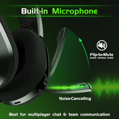 Detalle de Gvyugke Captain 560 Wireless Gaming Headset: Solid Xbox/PS5 Companion with Long Battery