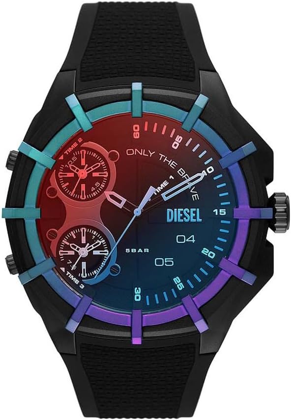 Thumbnail 5 de Diesel Double Up Watch for Men – Montre homme noir, boîtier 51 mm