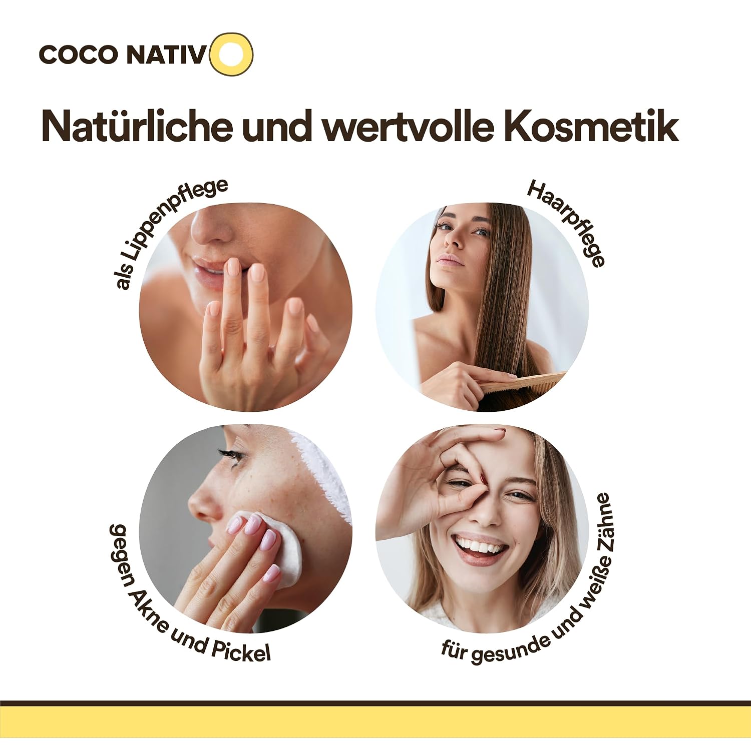 Detalle de Bio Kokosöl Geschmacksneutral CocoNativo 3x1000ml – Vielseitiges natives Bio-Kokosöl