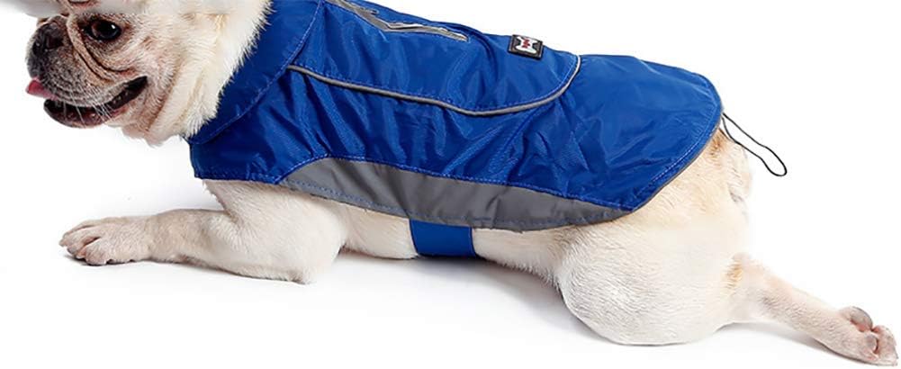 Detalle 2 de Morezi Dog Warm Coats & Jackets – Waterproof Coat with Harness Hole (XS) in Blue