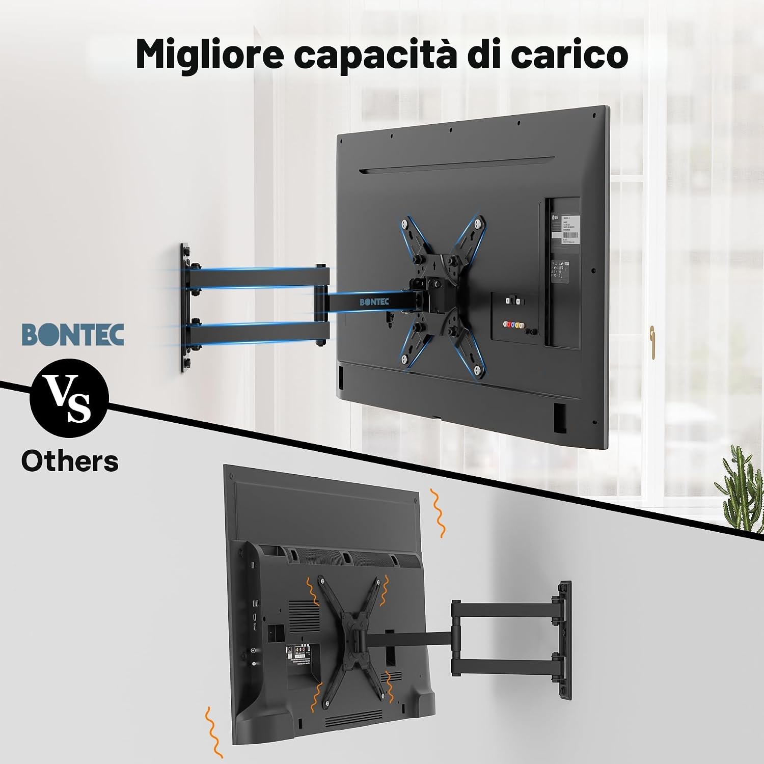 Detalle de Supporto TV BONTEC Parete 13-42 pollici