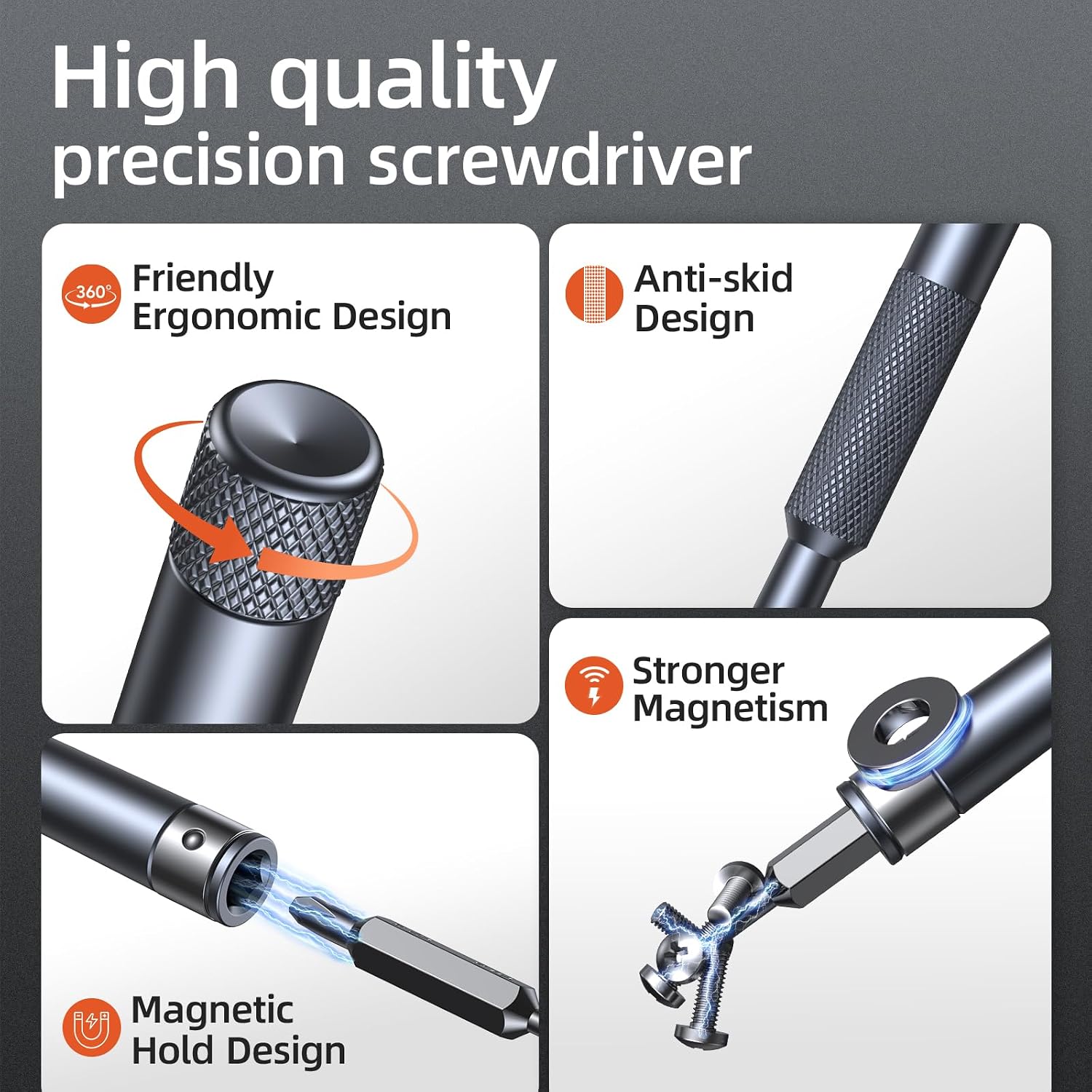 Detalle 2 de Jorest AJJOJM0601ORDJPR1 52-in-1 Precision Screwdriver Set with Magnetic Bits