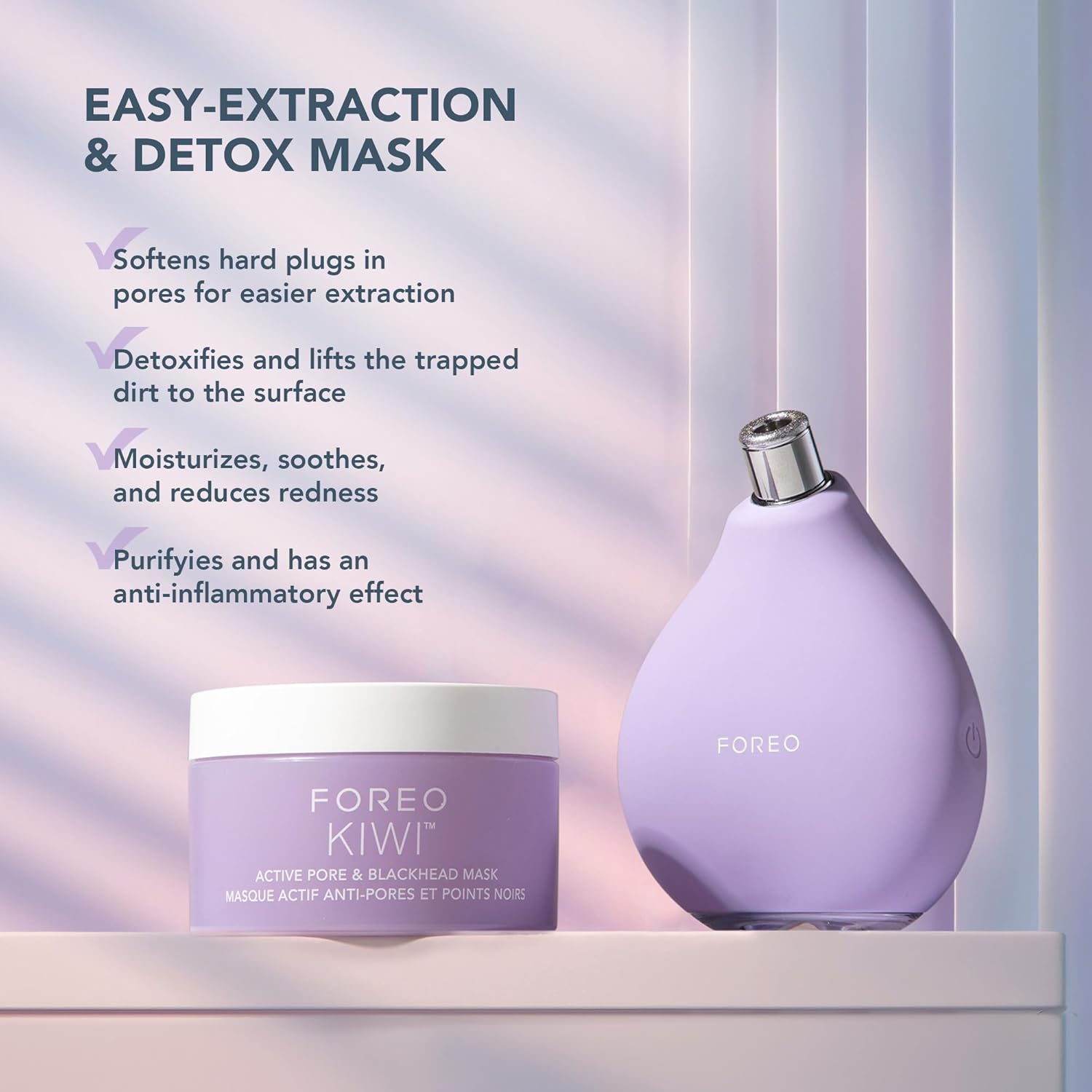Thumbnail 3 de FOREO KIWI derma: dispositivo di microdermoabrasione, aspirazione punti neri e maschera kiwi