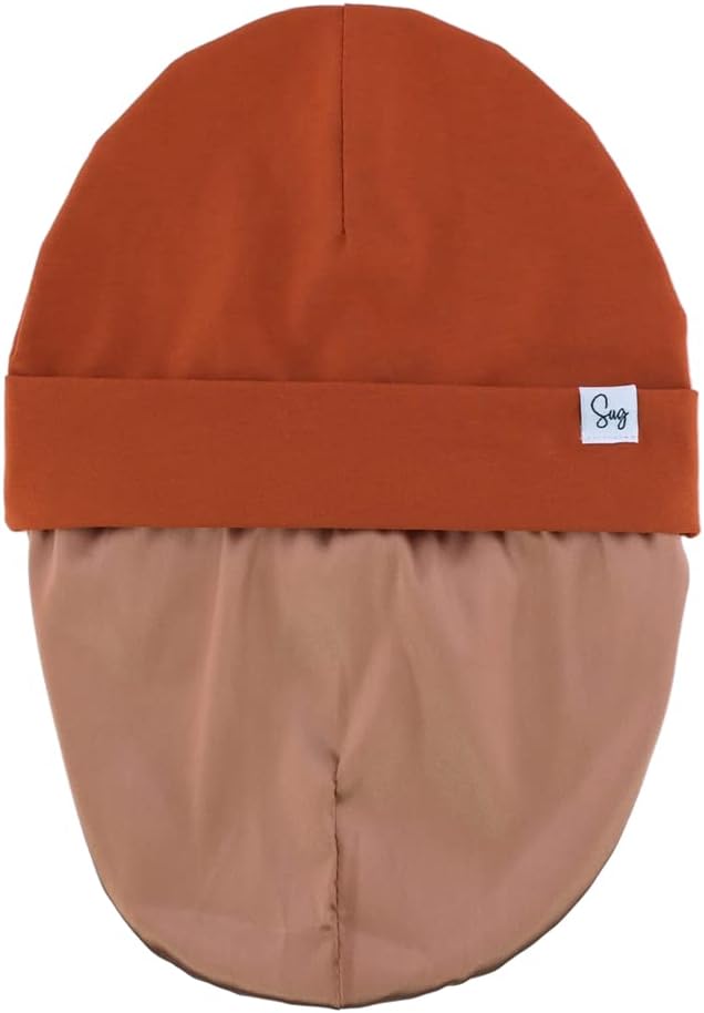 Detalle de Sugarmelon Lightweight Jersey Beanie Hat for Newborns and Toddlers (Silky Satin Lined)